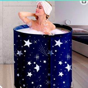 Portable Bathtub, Foldable Adult Japanese Soaking Bath Tub, BDL Freestanding Ice